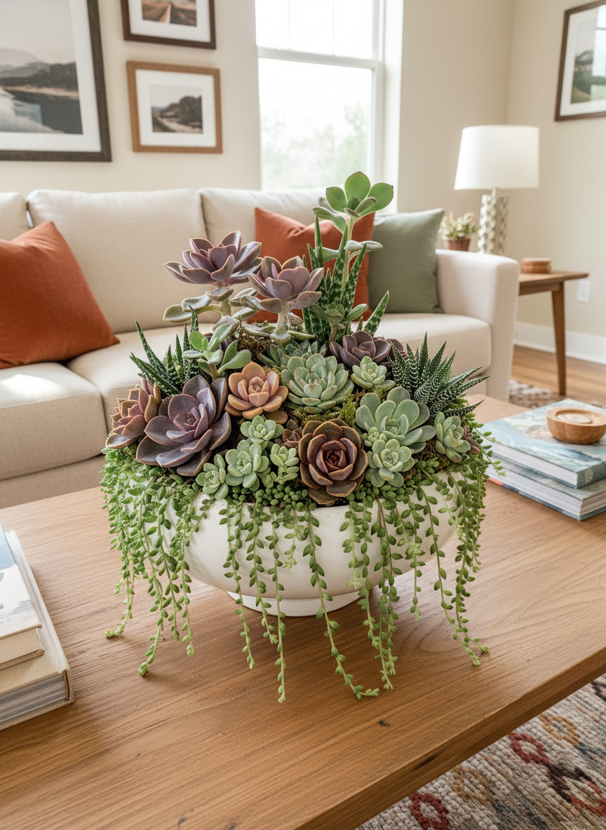 Succulent haven-Plant Centerpieces