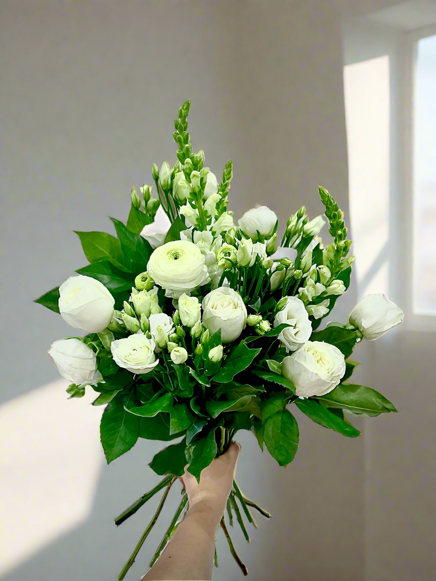 Frosty Forest Fantasy-Flower Hand Tied Bouquet
