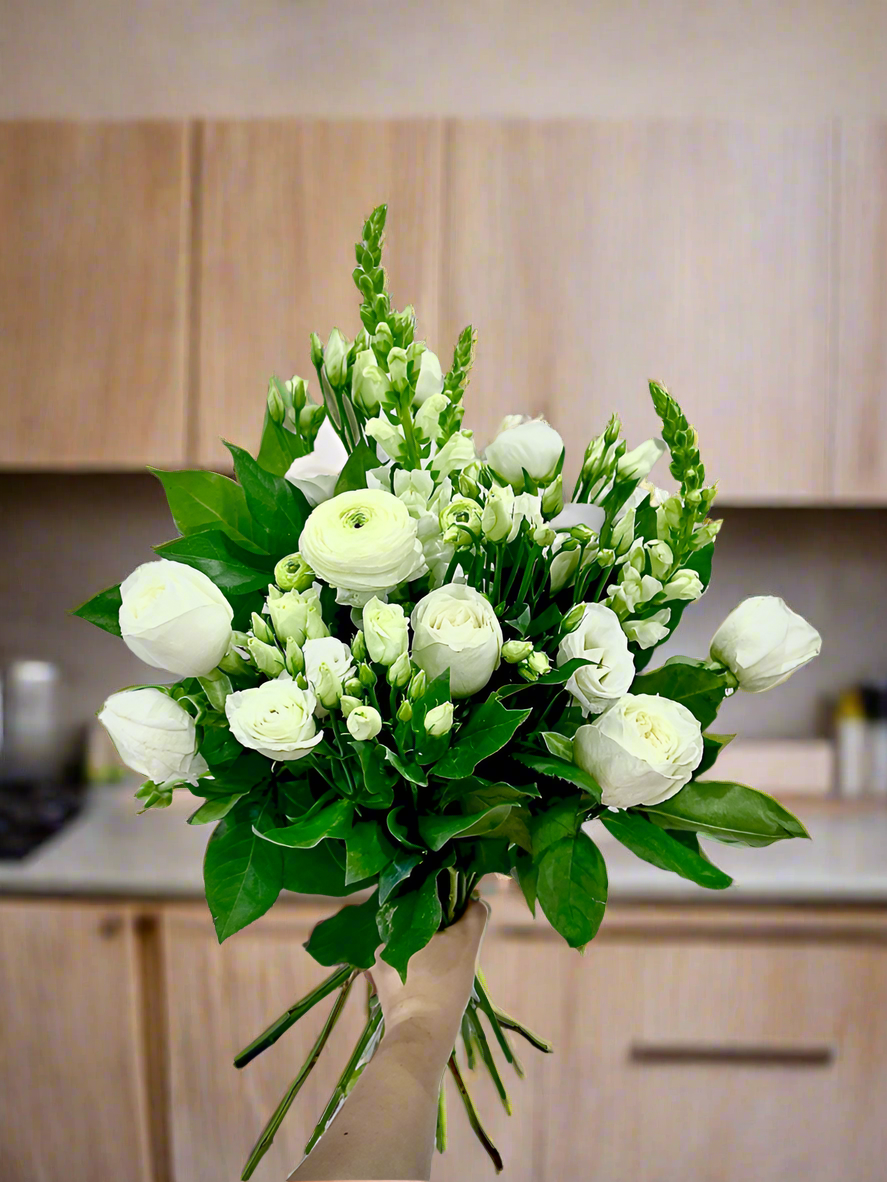 Frosty Forest Fantasy-Flower Hand Tied Bouquet