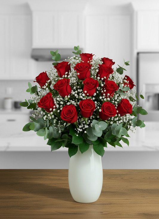 Unforgettable Love-Two Dozen Rose Arrangement