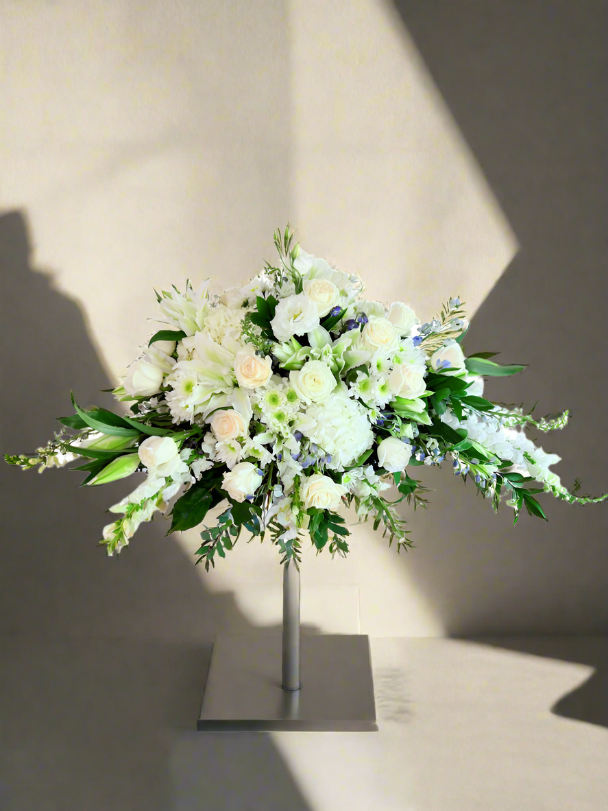 Wings of Peace-Cascade Spray Funeral Arrangement