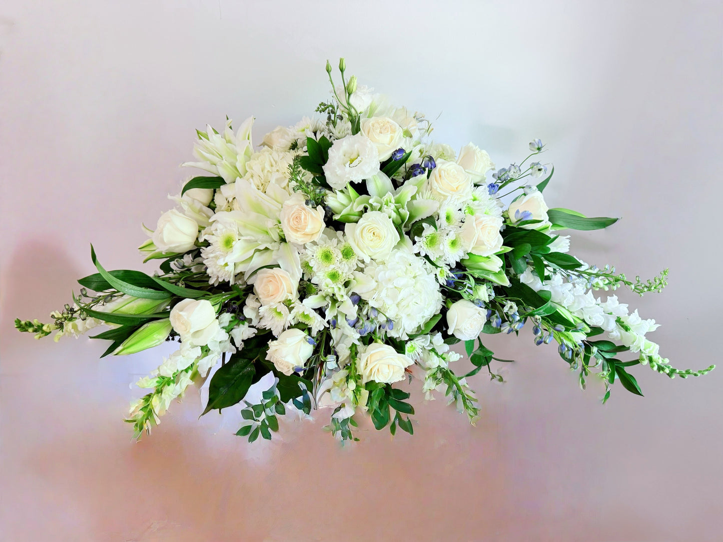 Wings of Peace-Cascade Spray Funeral Arrangement