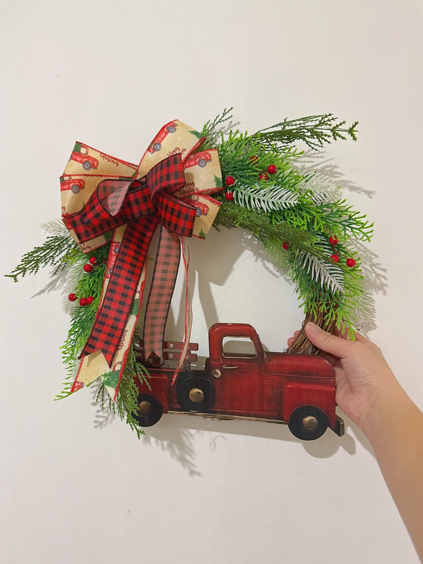 Artificial Evergreen Mini Wreath