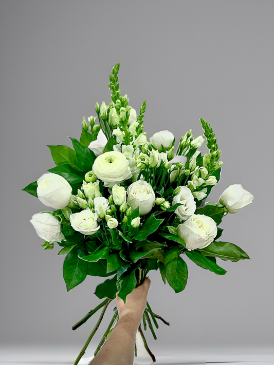 Frosty Forest Fantasy-Flower Hand Tied Bouquet