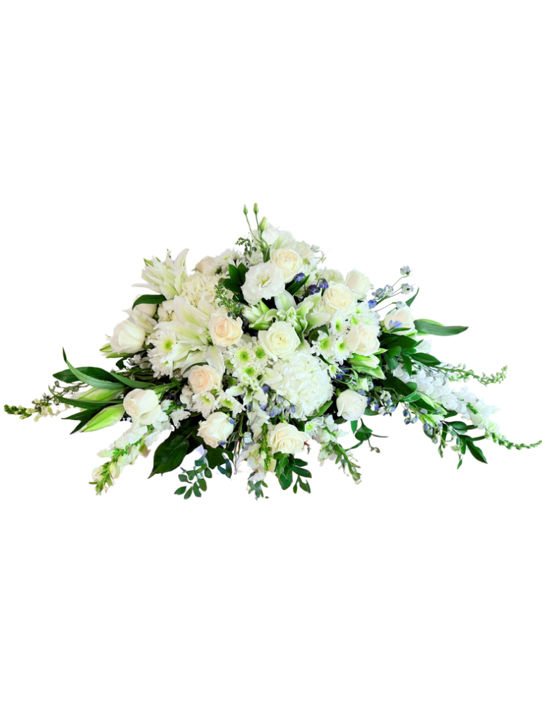 Wings of Peace-Cascade Spray Funeral Arrangement