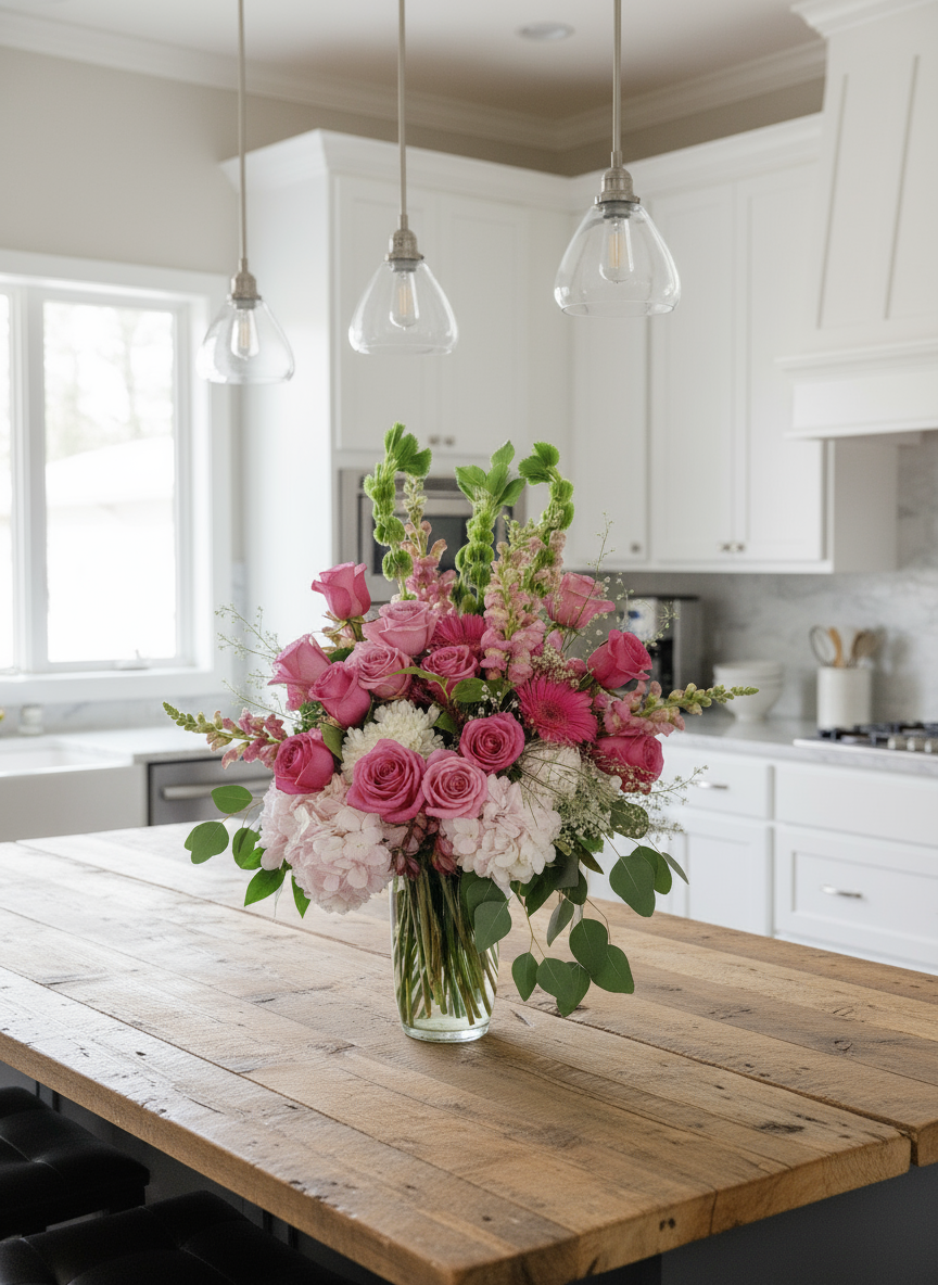 Floral Bloom-Vase arrangement