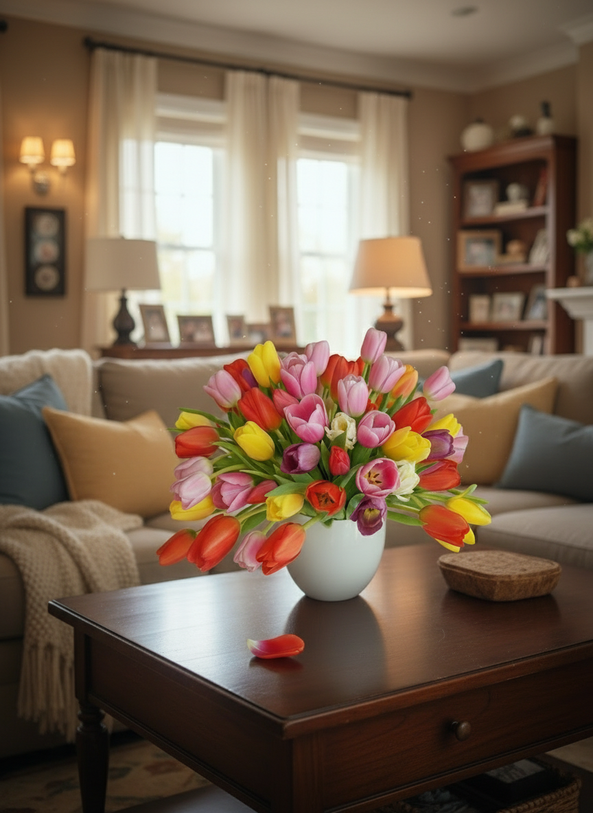 Morning Bloom _Tulip Arrangement